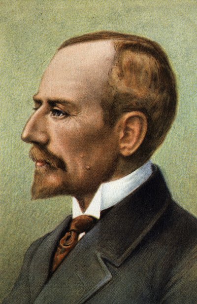 Roald Amundsen, norsk opdagelsesrejsende. af Unknown Artist