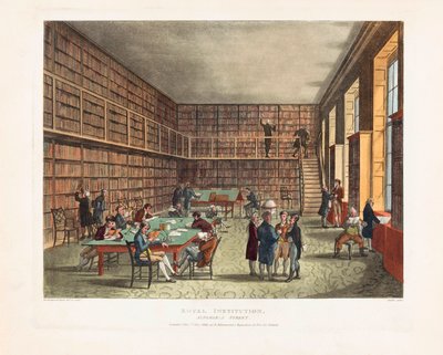 Kongelig Institutionsbibliotek af Unknown artist