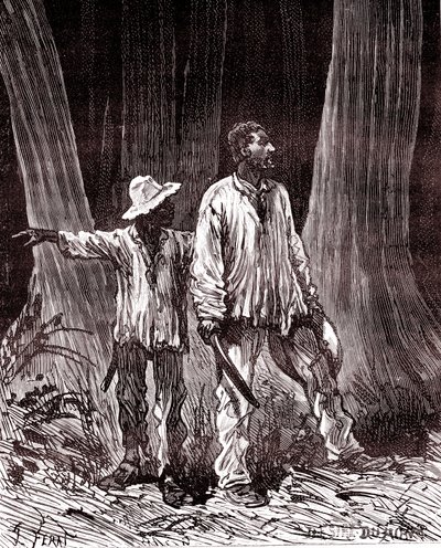 Kumimetsästäjät eksyneet Brasilian viidakossa af Unknown artist