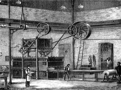 Gummivulkanisering med tørt dampsystem (gravering) af Unknown Artist