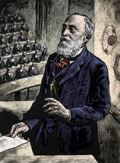 Rudolf Virchow (Virchow) (1821-1902), tysk læge og politiker. af Unknown artist