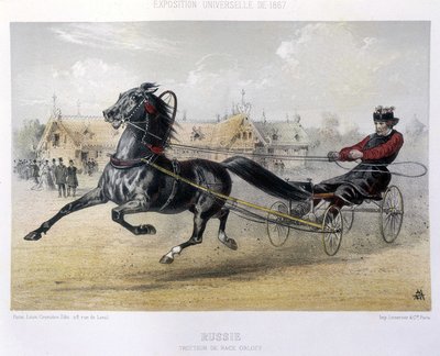 Rusland: Orloff opdrætter traver - i "" Kentauren"" 1867 af Unknown artist