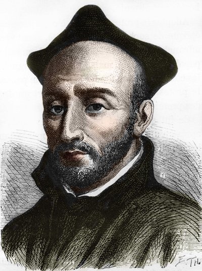 Sankt Ignatius af Loyola (1491-1556), grundlægger af Jesu Society. af Unknown artist