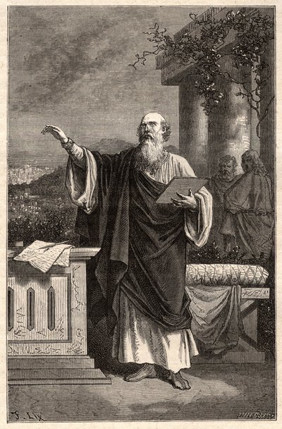 Saint Irenee de Lyon (skt. Irenaeus af Lyon) (130-202) - af Unknown artist