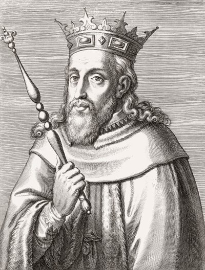Sancho II, konge af Portugal. Portræt. af Unknown artist