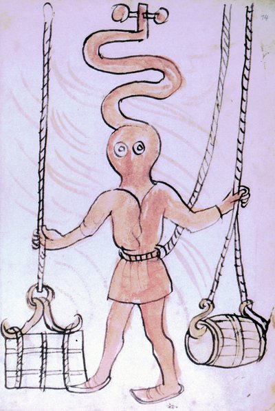 Scaphandler fra et manuskript, kendt som "den anonyme hussitterkrig" af Unknown artist