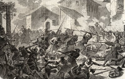 Anden italienske uafhængighedskrig Slaget ved Turbigo, 3. juni af Unknown artist