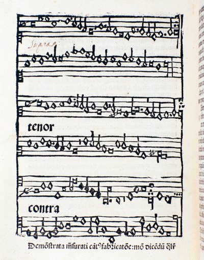 Nodeside for musikologiske studier og dokumenter af Nicola Burzio af Unknown artist