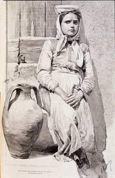 Siciliansk pige af Unknown artist