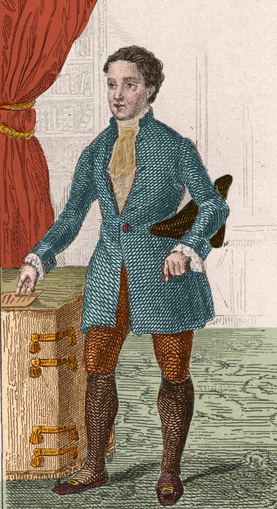 Siecle des Lumieres: portræt af Denis Diderot (1713-1784), fransk forfatter og filosof. Stik fra 1876. af Unknown artist