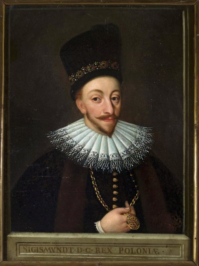 Sigismund III af Polen - Portræt af Sigismund III Vasa, konge af Polen (1566-1632), anonym. Olie på lærred, begyndelsen af ​​det 17. århundrede, Narodowe Museum, Warszawa af Unknown artist