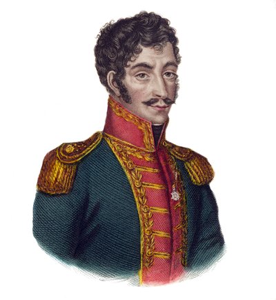 Simon Bolivar (1783-1830), kendt som Libertador af Unknown artist