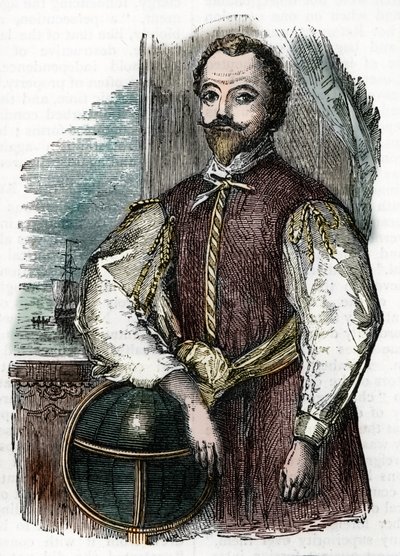 Sir Francis Drake af Unknown artist