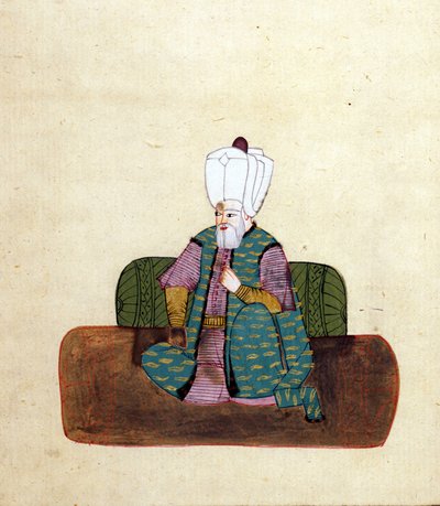Soliman I den storslåede (1494 eller 95-1566), osmannisk sultan fra 1520 - Museo Correr, Venedig af Unknown artist