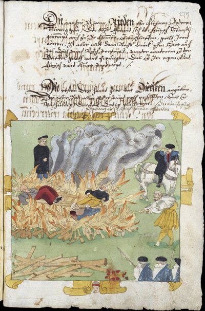 Sorcieres - Afbrændingen af tre hekse i Baden den 4. november af Unknown artist