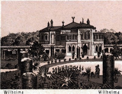 Stuttgart, Tyskland: udsigt over Wilhelma. i "" Verden illustrerer 168 visninger"" Udateret (slutningen af det 19. århundrede) af Unknown artist