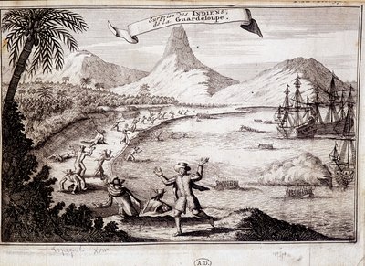 Indianernes overraskelse ved Christopher Columbus