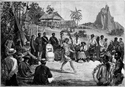 Tahiti: Thai danse i Papeete, for kong Pomare V
