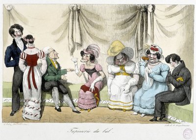Tapestry du bal - n.d., begyndelsen af det 19. århundrede, Carnavalet af Unknown artist