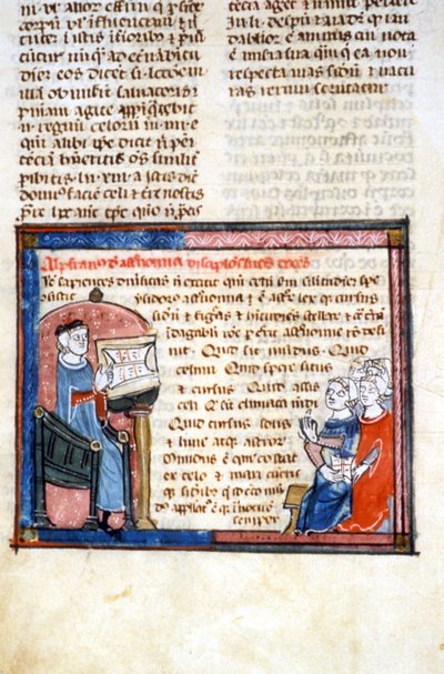 Lærer astronom - Illuminure af middelalderen (ref. 418 af Unknown artist
