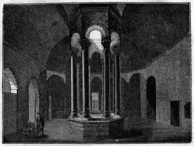 De arabiske bade i Girona (Girona) i Spanien. af Unknown artist