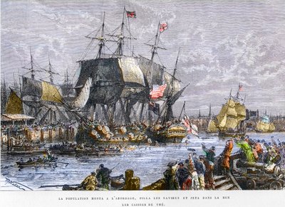 The Boston Tea Party, 16. december af Unknown artist