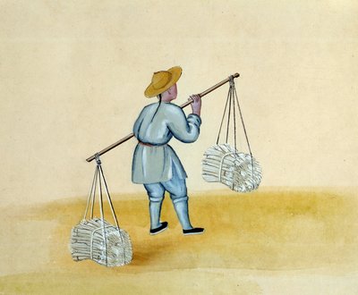Den kinesiske træhandler. Tegning af det 17. århundrede. Paris. B N af Unknown artist