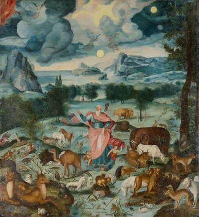 The Creation, omkring 1600 (olie på panel) af Unknown artist