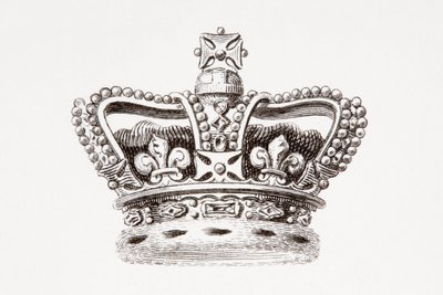 The Crown of England, udgivet i 1820 (tryk) af Unknown artist