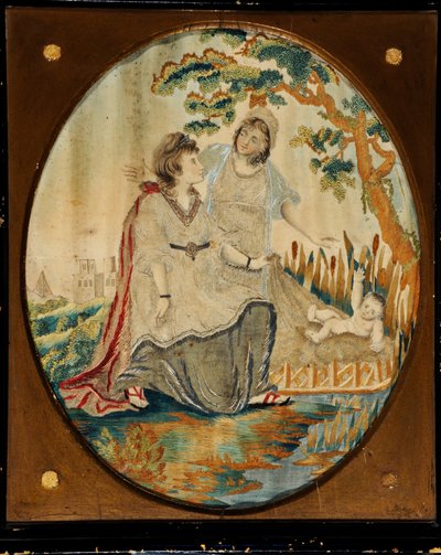 Opdagelsen af Moses til Faraos datter af Unknown artist