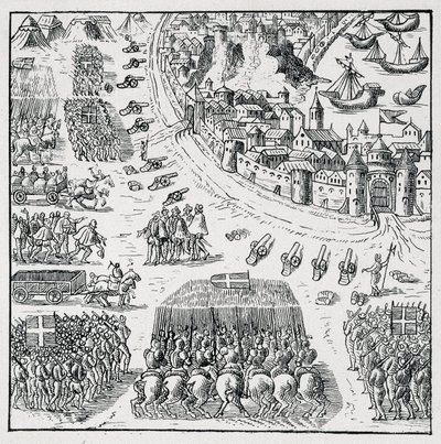Hertugen af Anjou (Henry III) blev valgt til konge af Polen (i 1573) og blev tvunget til at gå og tage denne krone i besiddelse uophørligt, belejringen af La Rochelle blev ophævet, og Rochellois fik alt, hvad de bad om for sig selv og til af Unknown artist