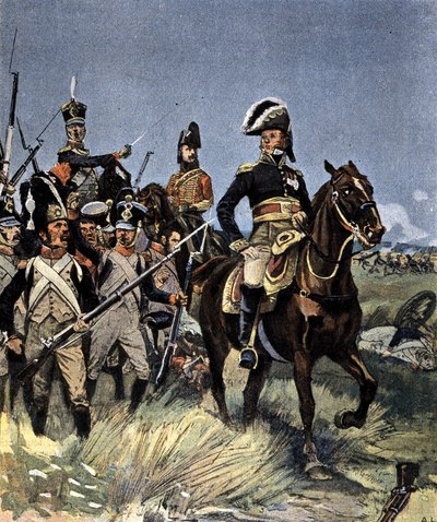De store slag - marskal Michel Ney (1769-1815) i Friedland, 14. juni af Unknown artist