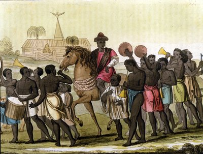 Kongen af Benin (Dahomey). af Unknown artist