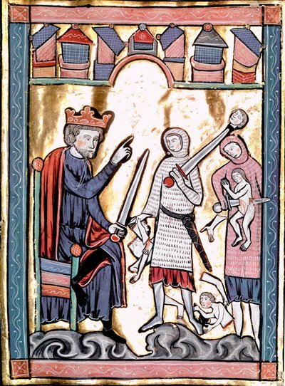 The Massacre of the Innocents Miniature taget fra "Liber Psalmorum Cum Calendario" eller "Psaltier à l