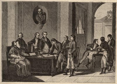 Tolentino-traktaten eller Tolentino-freden er en fredstraktat underskrevet den 19. februar 1797 i Tolentino, Italien, mellem Frankrig og de pavelige stater. (Mellem general Bonaparte og pave Pius (Pio eller Pius) VI (1717-1799). Paven afsiger sig selv til  af Unknown artist