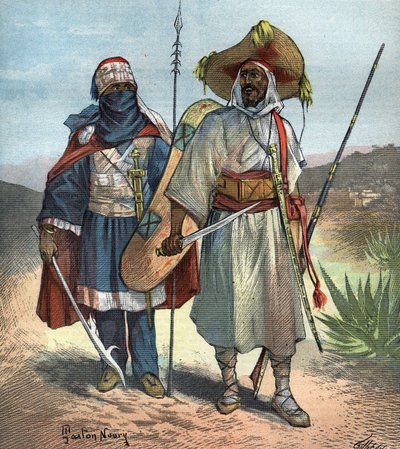 Tuareg i 1892. af Unknown artist