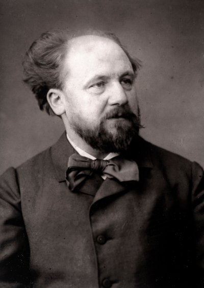 Kunstneren Jean-Joseph Weerts portrætteret i anledning af Salonen i Paris i 1883 af Unknown