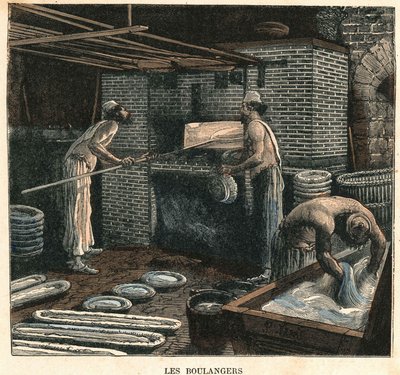 Bagerne. 1800-tals illustration, Bianchetti-samling. af Unknown artist