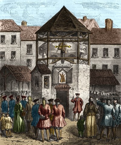 Bogen "" la dime royale "" af Sebastien Le Prestre, Marquis de Vauban, blev stillet til grund efter hans forbud i 1707. af Unknown artist
