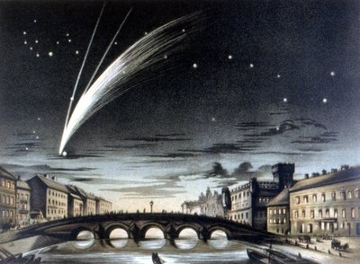 Kometen Donati synlig den 5. oktober af Unknown artist