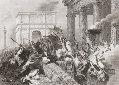 Vandalernes komme til Spanien af Unknown artist