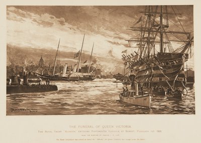 Begravelsen af dronning Victoria af Unknown Artist