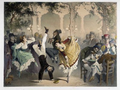 Gitteret ved Bullier, omkring 1860 af Unknown artist