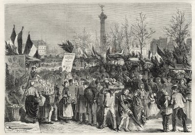 Skinkemessen på Boulevard Bourdon i Paris (Place de la Bastille) - 1868 - af Unknown artist