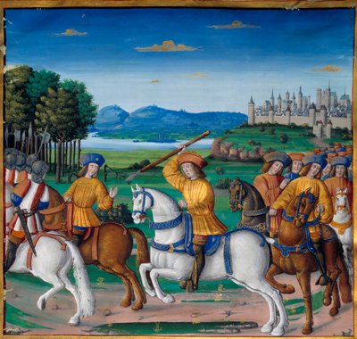 Karl VIs galskab (1368 - 1422). Den 5. august 1392 begyndte han i skoven Le Mans at opleve rasende vanvids angreb: Han skreg på forræderi angreb sin egen troppe og dræbte fire mennesker. Chronicles of Enguerrand de Monstrelet (v. 1400 af Unknown artist