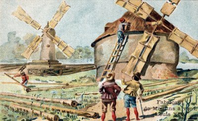 Erhvervet som producent af vindmøller i begyndelsen af det 18. århundrede. af Unknown artist