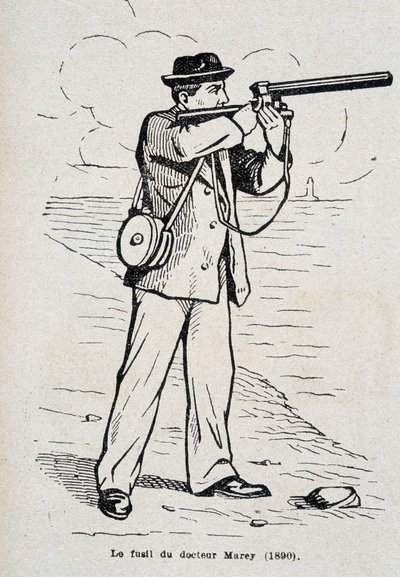Dr. Etienne Jules (Etienne-Jules) Mareys riffel (1890) af Unknown artist