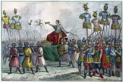 Bélisaires (Belisarius) triumf (v. 505-565), general byzantinsk. Han overtager Nordafrika fra vandalerne i 533-534.in” L