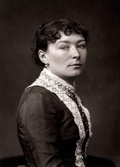 Den kvindelige kunstner Virginie-Elodie Demont-Breton portrætteret i anledning af Salonen i Paris i 1883 af Unknown
