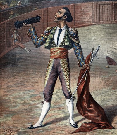 Toreador kostume i 1892. af Unknown artist